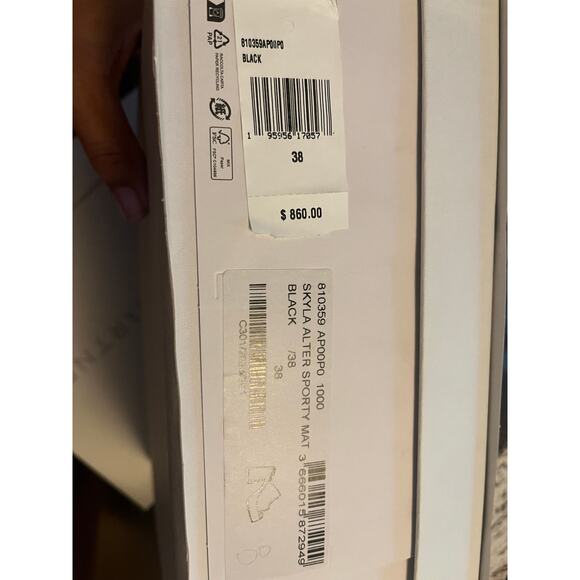 NEW Stella McCartney Skyla Alter Platform Mules, Retail $860, Black, Size 38 (8) - Picture 8 of 8